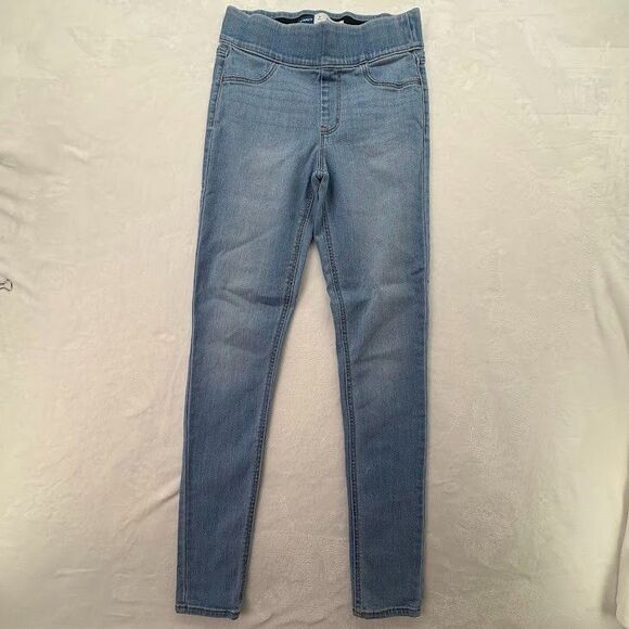 Old Navy Women's Size 4 TALL Rockstar Super Skinny Jeggings Mid Rise Light Wash - Picture 1 of 8